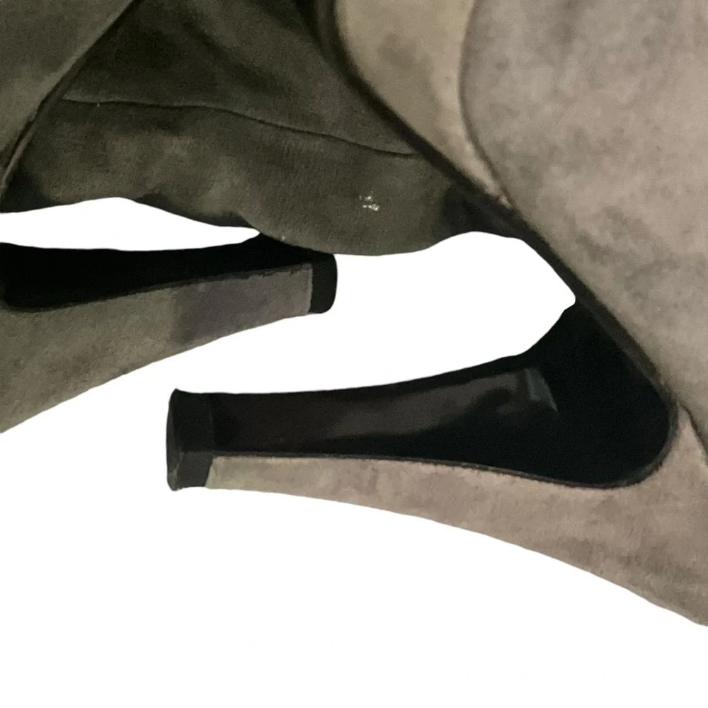 VNTG Bandolino Jess Slouch Tall Gray Suede Boots - Picture 11 of 14